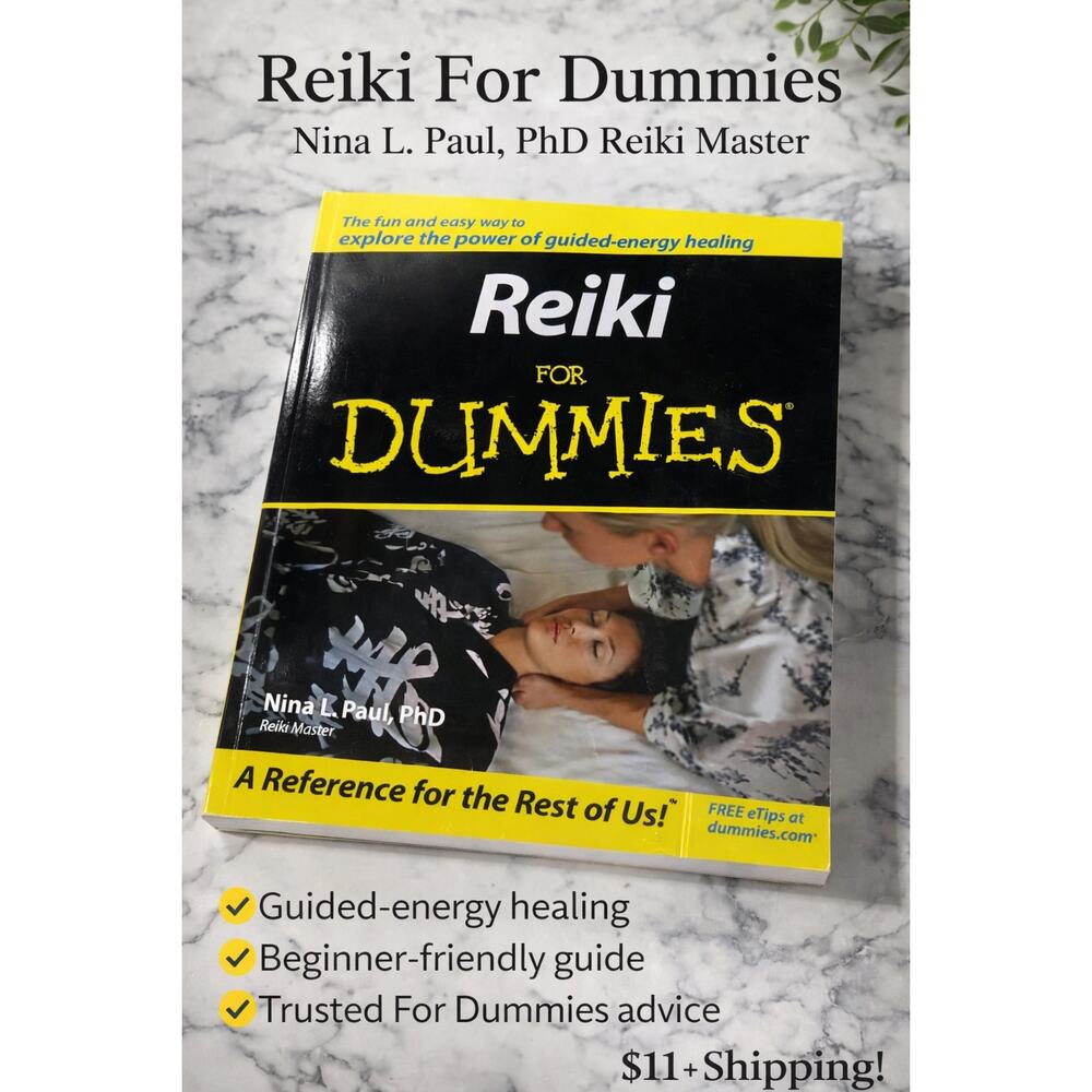 Reiki For Dummies Nina L Paul PhD Beginner Guide Energy Healing Spiritual Book